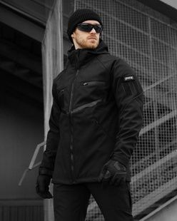 Куртка SOFTSHELL BEZET Omega чорний фото