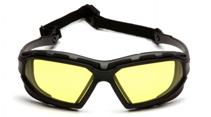 Захисні окуляри Pyramex Highlander-PLUS (amber) Anti-Fog, жовті фото