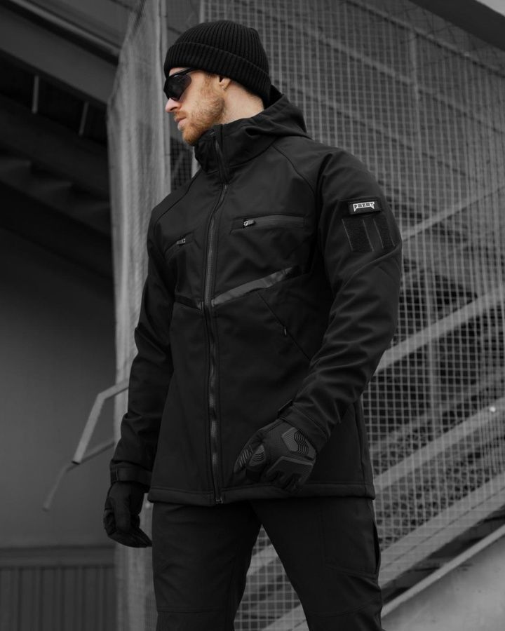 Куртка SOFTSHELL BEZET Omega черный фото