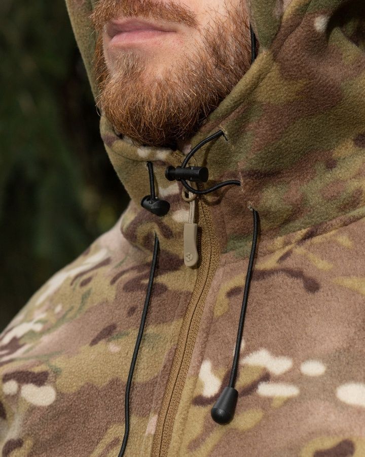 Чоловіча військова флісова кофта Unbreak Multicam BEZET фото