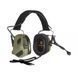 Активные защитные наушники Earmor M32 PLUS(FG) Olive с гарнитурой фото 1