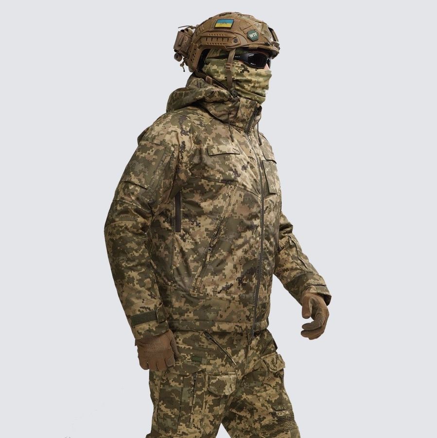 Тактична зимова куртка UATAC Pixel Membrane Climashield Apex M фото