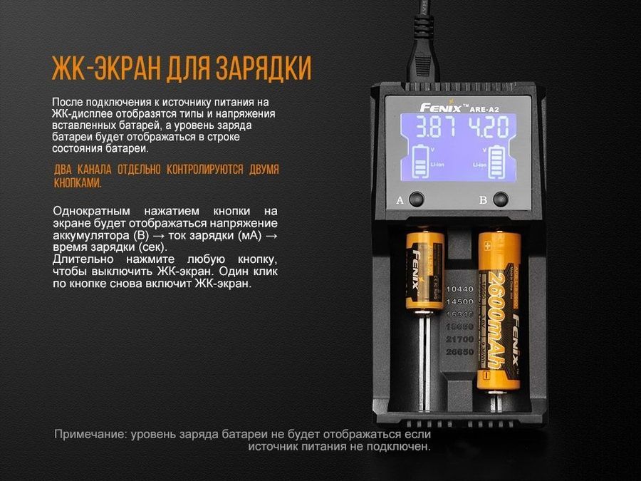 Зарядний пристрій Fenix ARE-A2 фото
