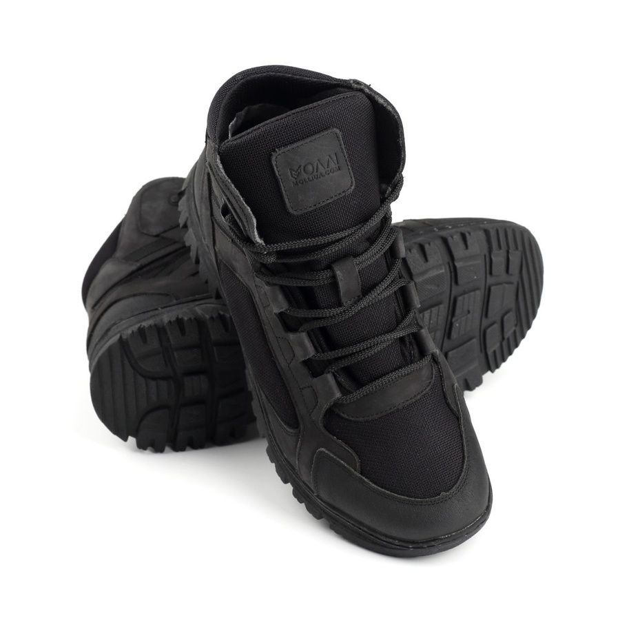 Берцы легкие полуботинки черные МОЛЛИ фото