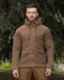 Мужская военная тактическая флисовая кофта Unbreak песочный песочная BEZET фото