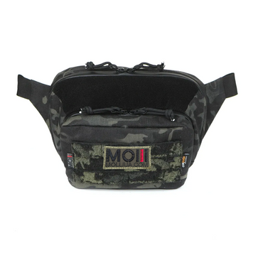 Поясная сумка-бананка, кросс-боди Black Multicam, Molli UA