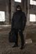 Демісезонний військовий комплект (куртка techwear чорний, Штани карго шпигун чорний, Шапка флісова чорний, Рюкзак тактичний Soldier чорний, Рукавиці тактичні Protective чорний, Окуляри тактичні чорний) BEZET фото 1