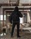 Демісезонний військовий комплект (куртка techwear чорний, Штани карго шпигун чорний, Шапка флісова чорний, Рюкзак тактичний Soldier чорний, Рукавиці тактичні Protective чорний, Окуляри тактичні чорний) BEZET фото 5