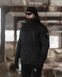 Демісезонний військовий комплект (куртка techwear чорний, Штани карго шпигун чорний, Шапка флісова чорний, Рюкзак тактичний Soldier чорний, Рукавиці тактичні Protective чорний, Окуляри тактичні чорний) BEZET фото 10