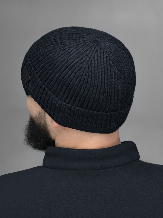 Шапка вязаная BEZET Patrol синий фото