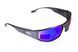 Защитные очки открытые Global Vision BAD-ASS-1 GunMetal (G-Tech&trade; blue) синие зеркальные фото 12
