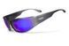 Защитные очки открытые Global Vision BAD-ASS-1 GunMetal (G-Tech&trade; blue) синие зеркальные фото 8