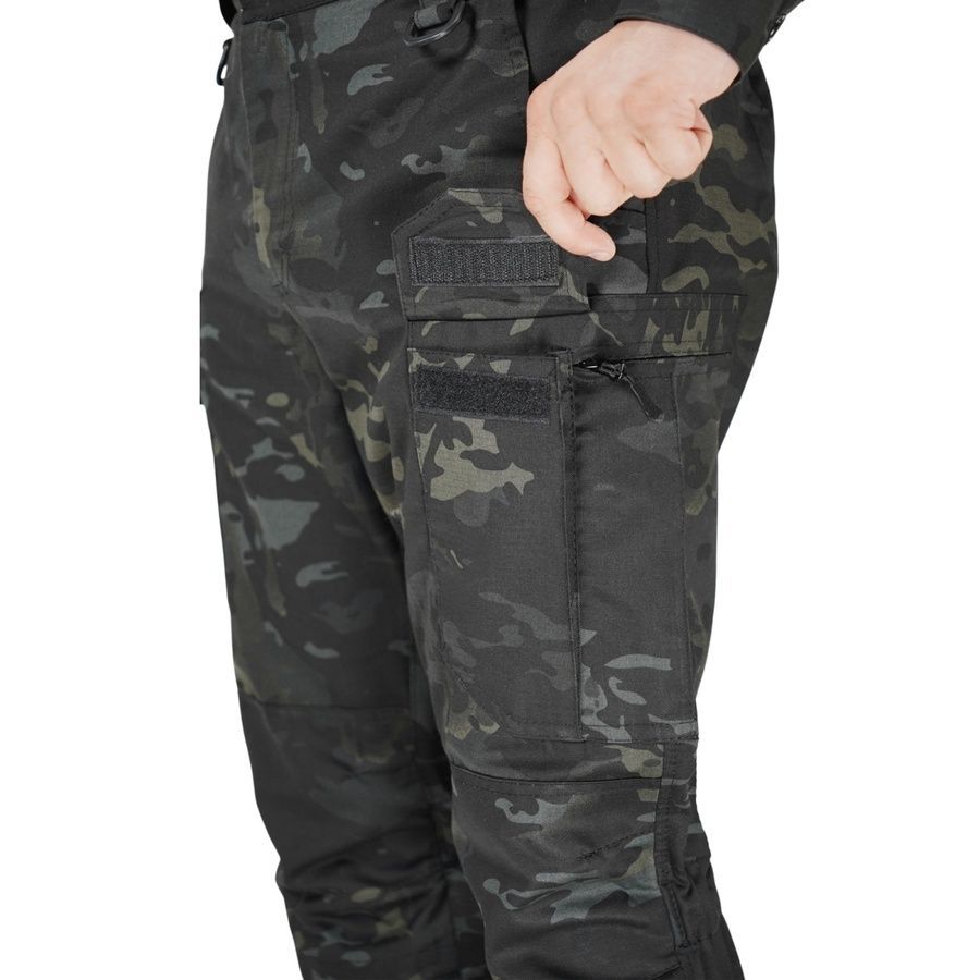 Тактичні демісезонні штани UA Twill Black Multicam Kiborg фото