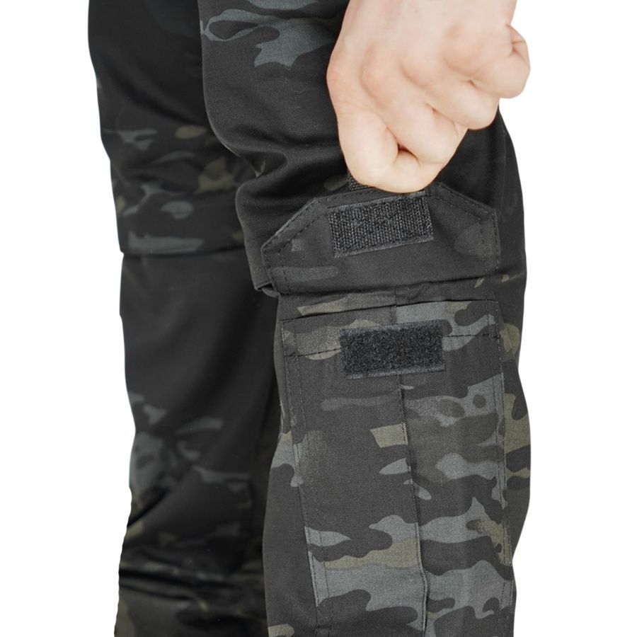 Тактичні демісезонні штани UA Twill Black Multicam Kiborg фото