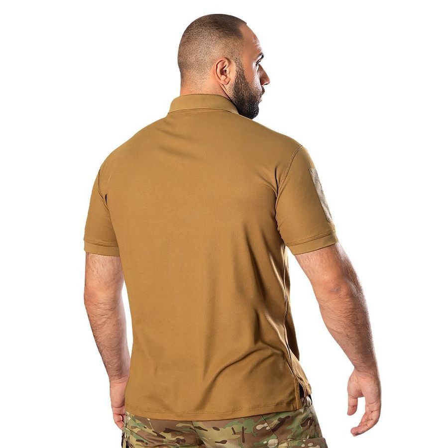 Мужская футболка поло Army ID 2.0 CoolPass Pique Coyote Camotec фото