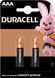 Лужні батарейки Duracell LR03 AAA 1.5V 2 шт. фото 3