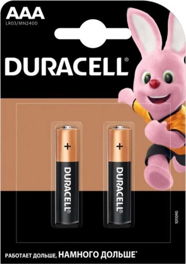 Лужні батарейки Duracell LR03 AAA 1.5V 2 шт. фото