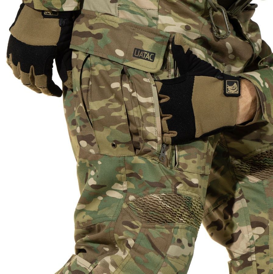 Військові демісезонні штурмові штани Gen 5.7 MM-25 Twill-Ripstop з наколінниками Мультикам ММ-25 UATAC фото