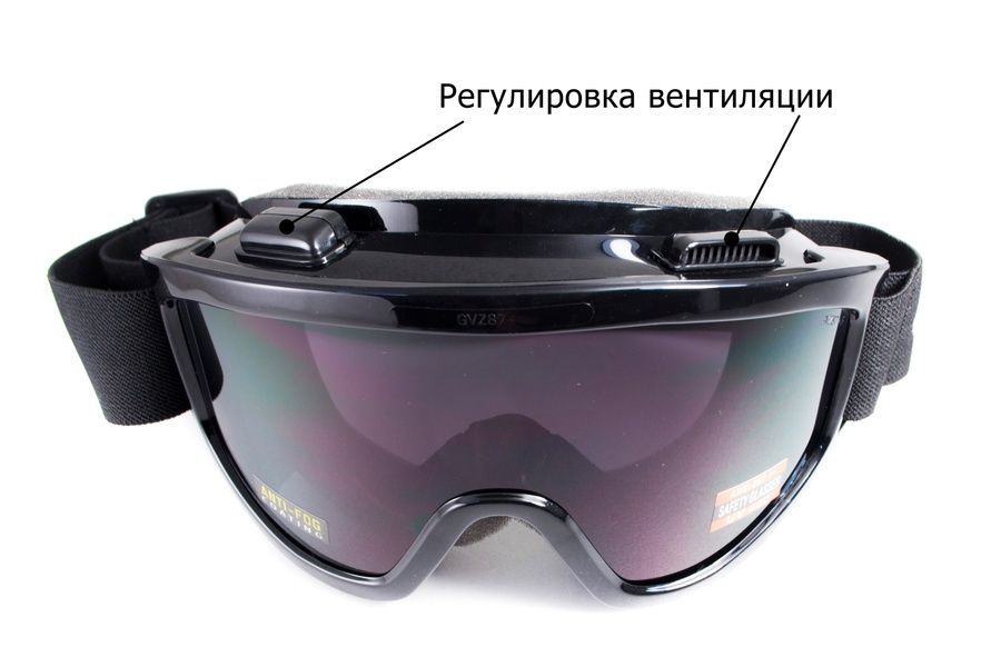 Захисні окуляри-маска Global Vision Wind-Shield 3 lens KIT Anti-Fog, три змінні лінзи фото