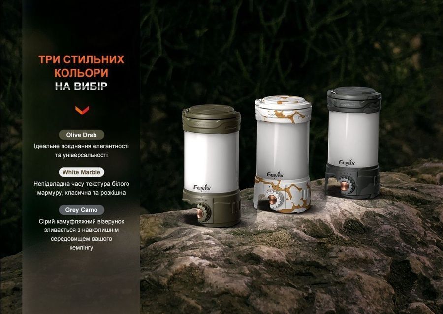 Ліхтар кемпінговий Fenix CL26R Pro, темно-зелений фото