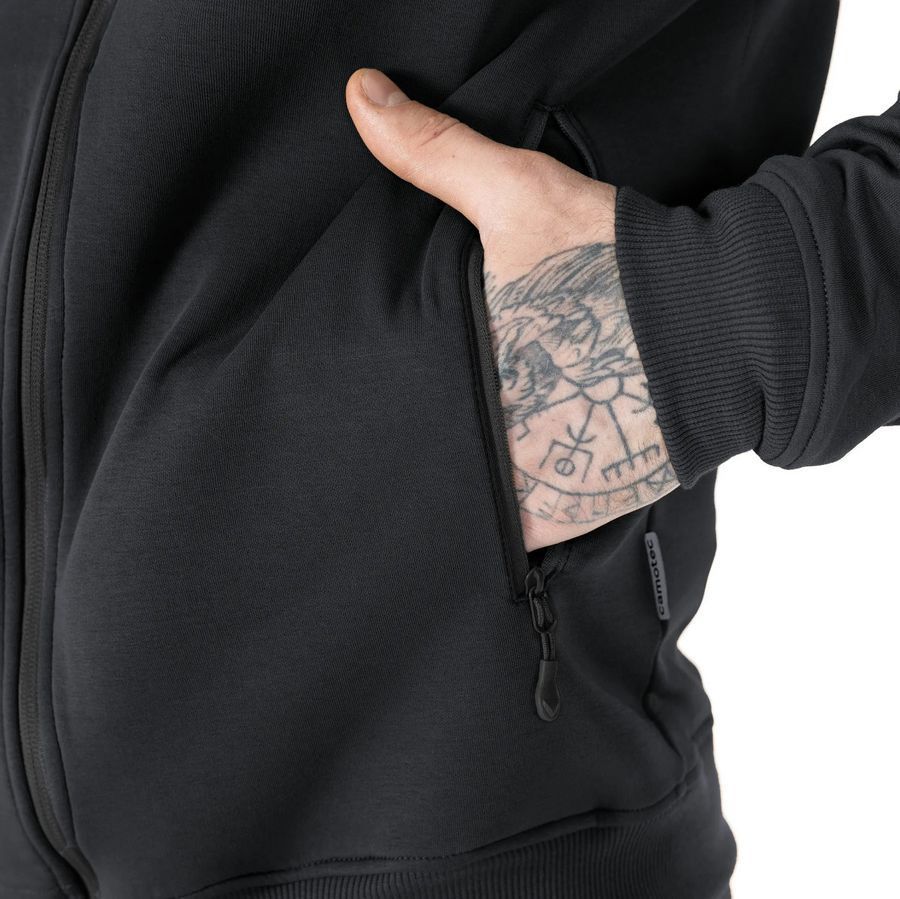Летний мужской тактический спортивный костюм FitPro Zip Темно-синий Camotec фото