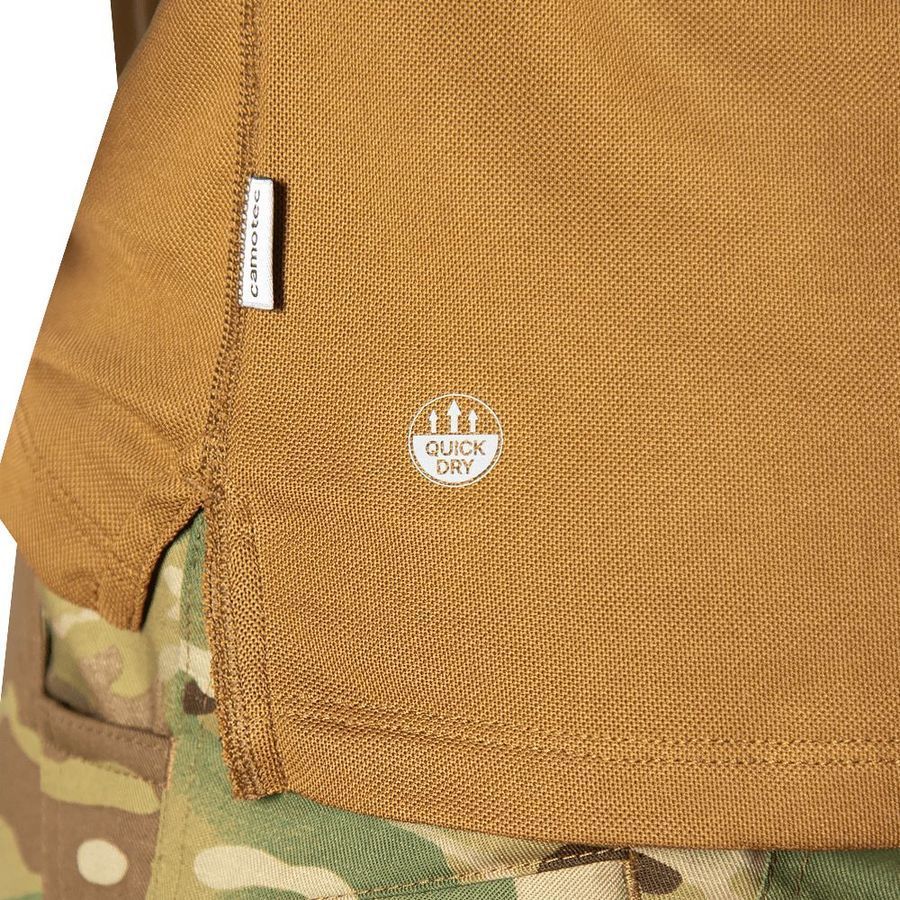 Мужская футболка поло Army ID 2.0 CoolPass Pique Coyote Camotec фото