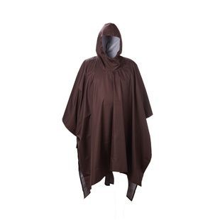 Плащ-дождевик с чехлом (пончо) коричневый фото