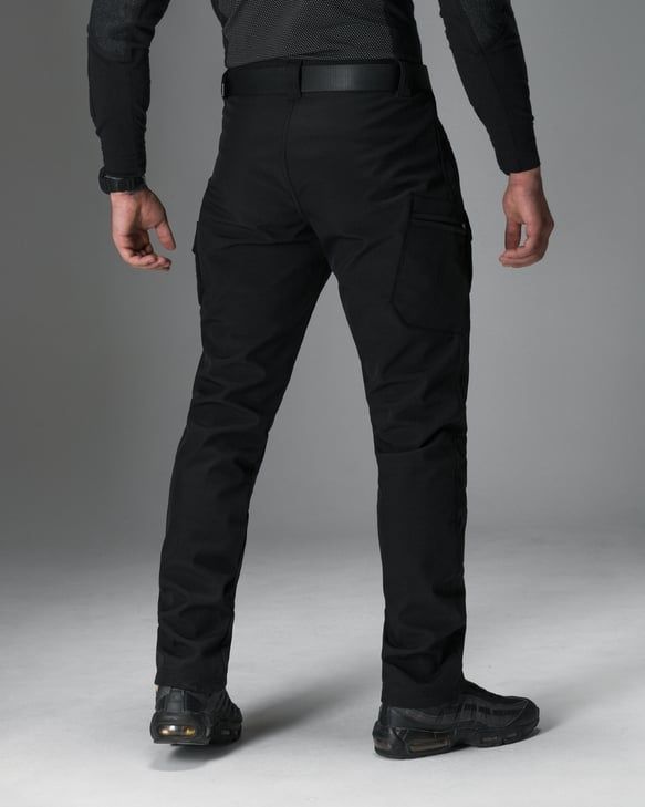 Штани карго тактичні Softshell BEZET Байрактар чорні фото