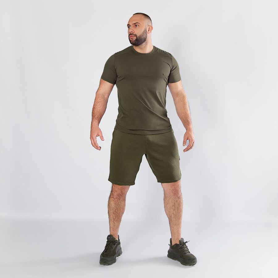 Шорти FitPro Cotton Темна Олива (8741), 2XL фото