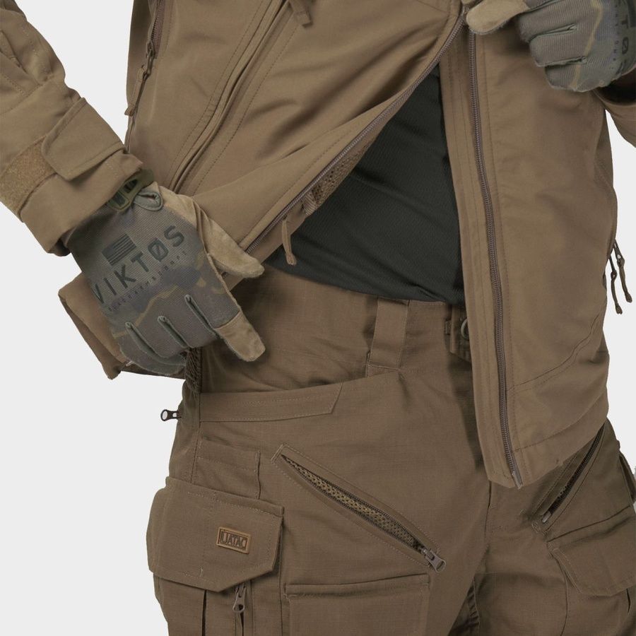 Тактическая демисезонная куртка UATAC Basic Coyote (Койот) Membrane Climashield Apex S фото
