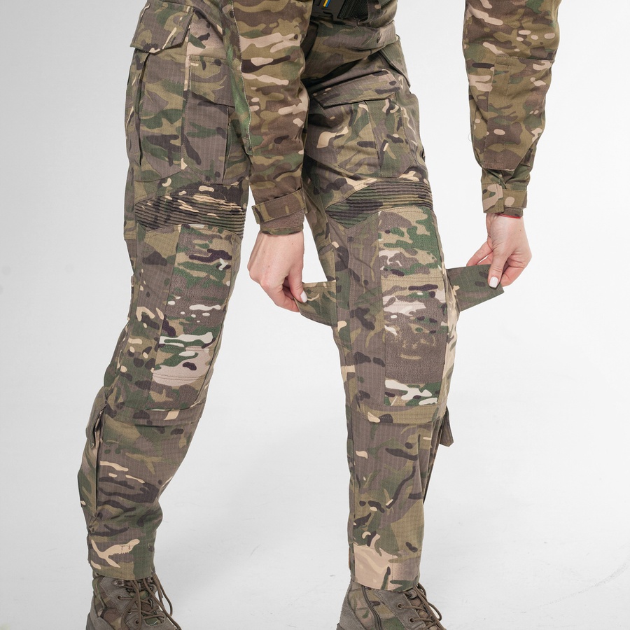 Жіночий комплект штурмові штани + куртка. Демісезон UATAC GEN 5.2 Multicam FOREST (Ліс) L фото