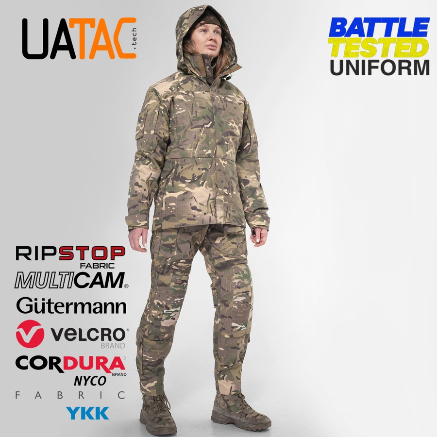 Жіночий Комплект штурмові штани + куртка демісезонна UATAC GEN 5.2 Multicam FOREST (Ліс) L фото