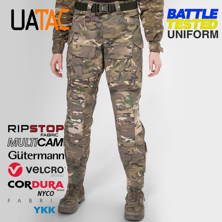 Жіночий Комплект штурмові штани + куртка демісезонна UATAC GEN 5.2 Multicam FOREST (Ліс) L фото