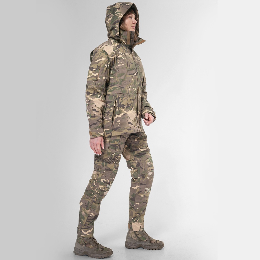 Жіночий комплект штурмові штани + куртка. Демісезон UATAC GEN 5.2 Multicam FOREST (Ліс) L фото