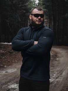Жіноча військова тактична флісова кофта Alpha синя BEZET фото