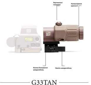 Увеличитель EOTech G33 tan 3х (G33.STSTan) фото