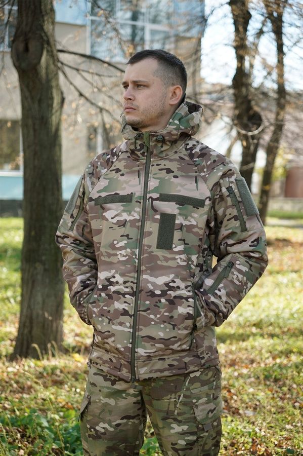 Куртка Windproof Softshell ветрозащитная, водостойкая, флис 320 г/м&sup2; фото