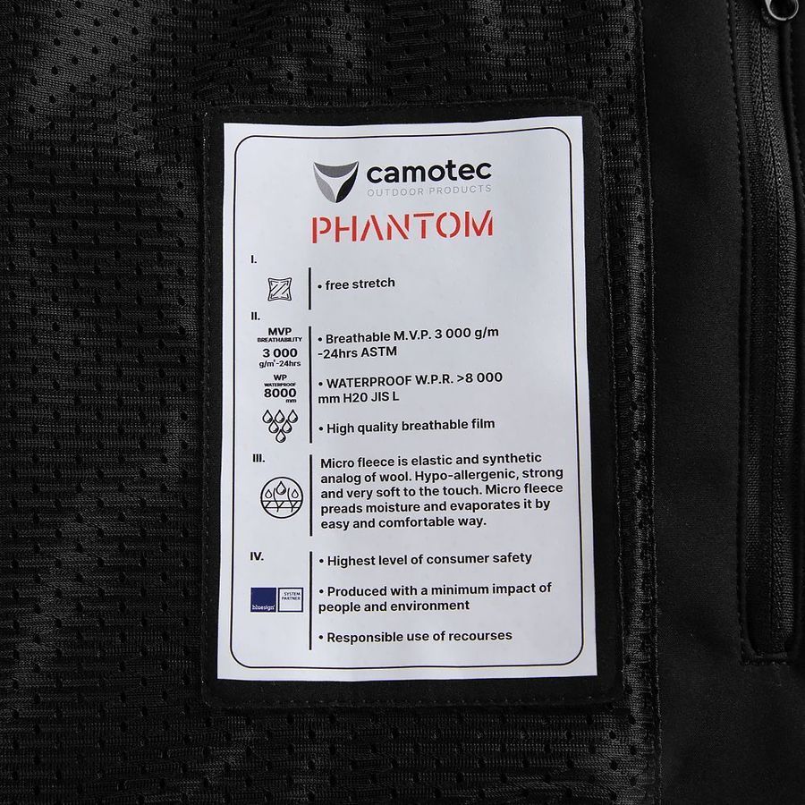 Куртка Phantom SoftShell Чорна фото