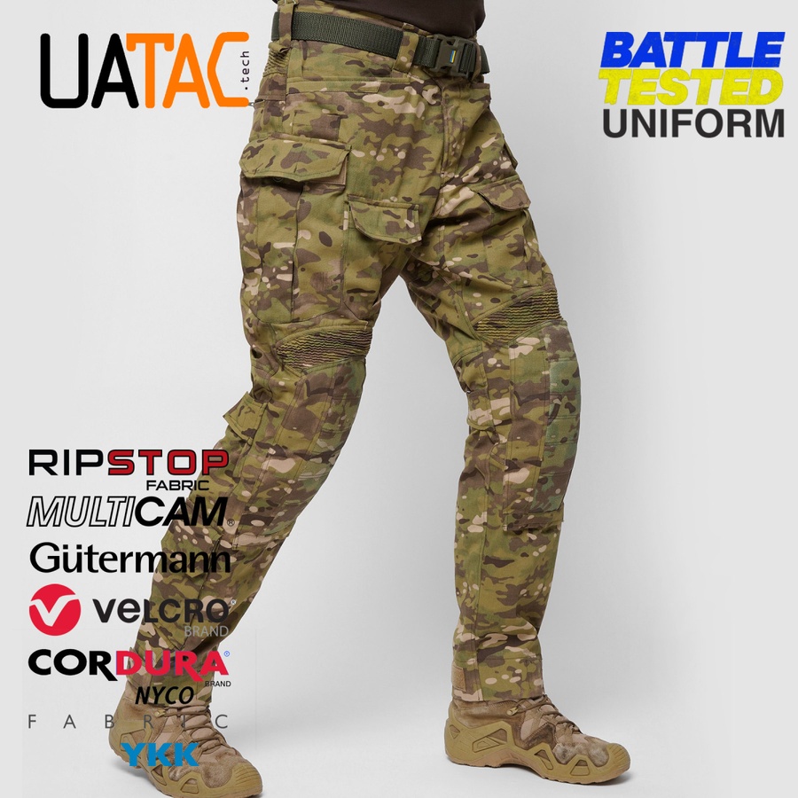 Комплект штурмові штани Gen 5.2 + убакс Gen 5.3 UATAC Multicam OAK (Дуб) коричневий L фото
