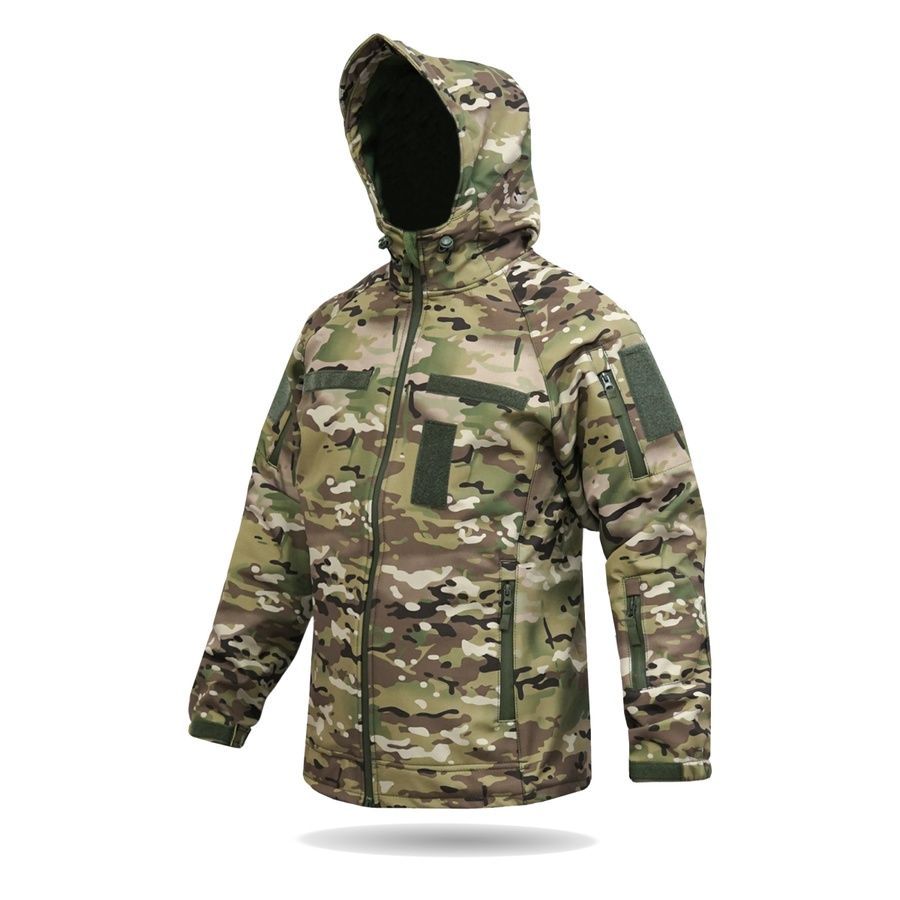 Куртка Windproof Softshell ветрозащитная, водостойкая, флис 320 г/м&sup2; фото
