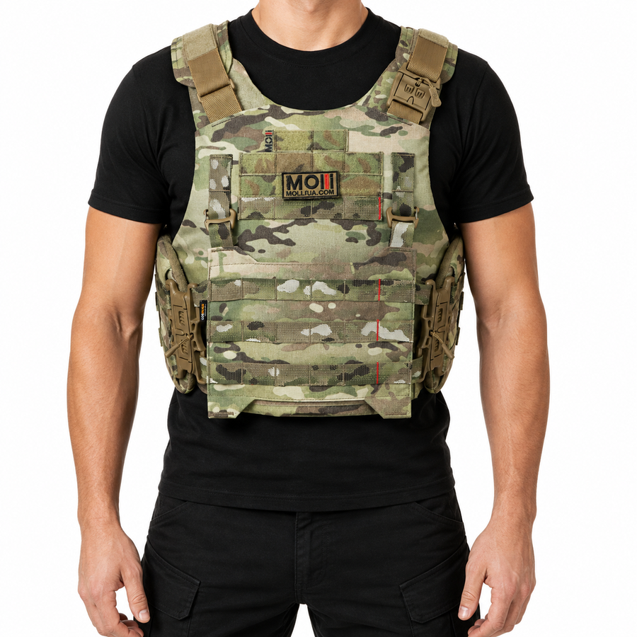 Противоосколковый жилет Egida СPS (corset protection system), 1 или 2 класса ДСТУ и STANAG, мультикам MOLLI фото