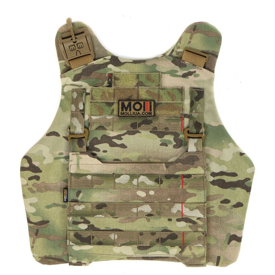 Протиуламковий жилет EGIDA СPS (corset protection system), 1 або 2 класу ДСТУ та STANAG, мультикам MOLLI фото