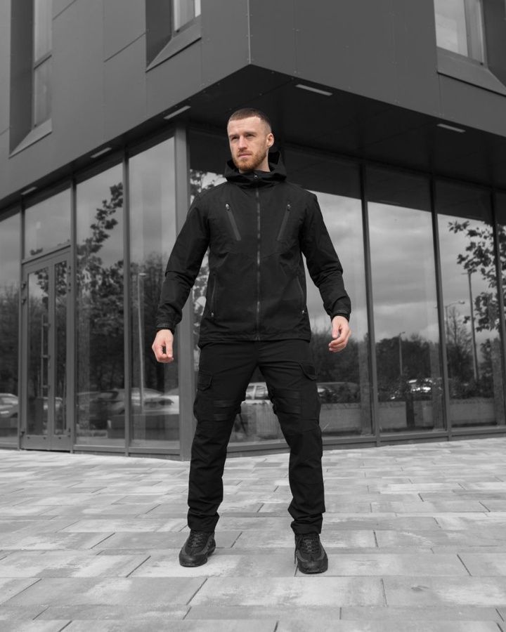 Куртка вітровка BEZET Illuminate чорний фото