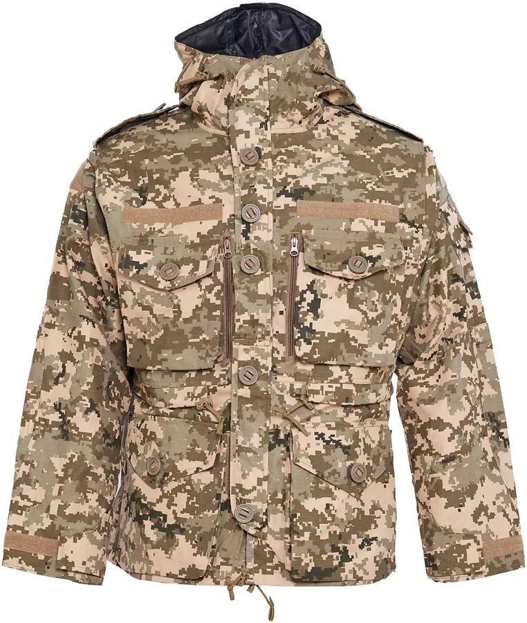 Тактична піксельна куртка Defcon 5 SAS Smock Jaket з велкро панелями фото