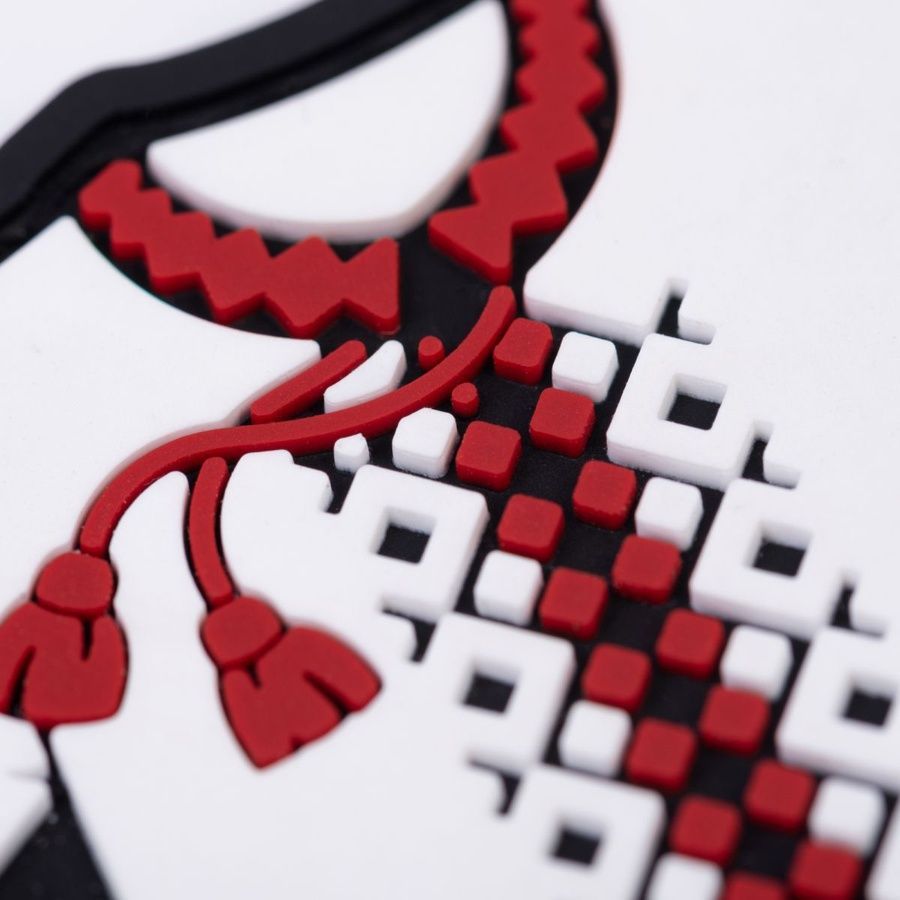 Шеврон Вишиванка (червоний) фото