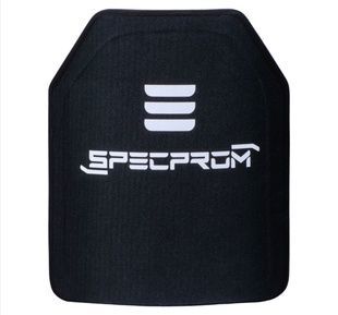 Полиэтиленовая бронеплита SPECPROM 3-го класса. Вес 1,4 кг. Размер 25 на 30 см. Черная фото