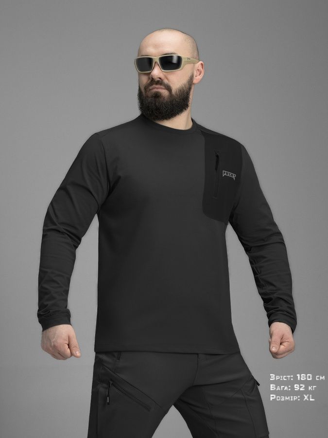 Кофта BEZET ActiveFlex чорний фото