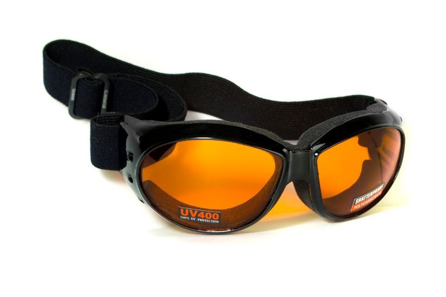 Окуляри захисні із ущільнювачем Global Vision Eliminator (orange), оранжеві фото