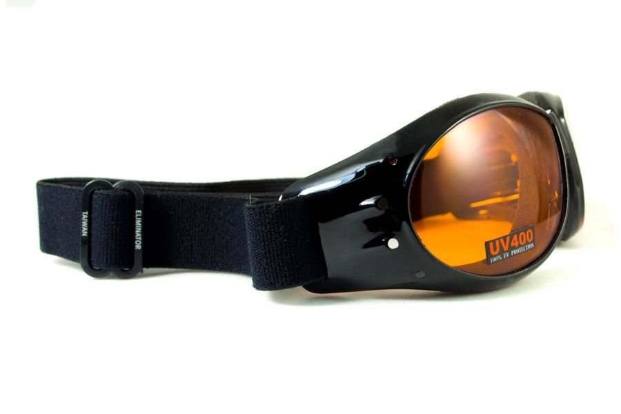 Окуляри захисні із ущільнювачем Global Vision Eliminator (orange), оранжеві фото
