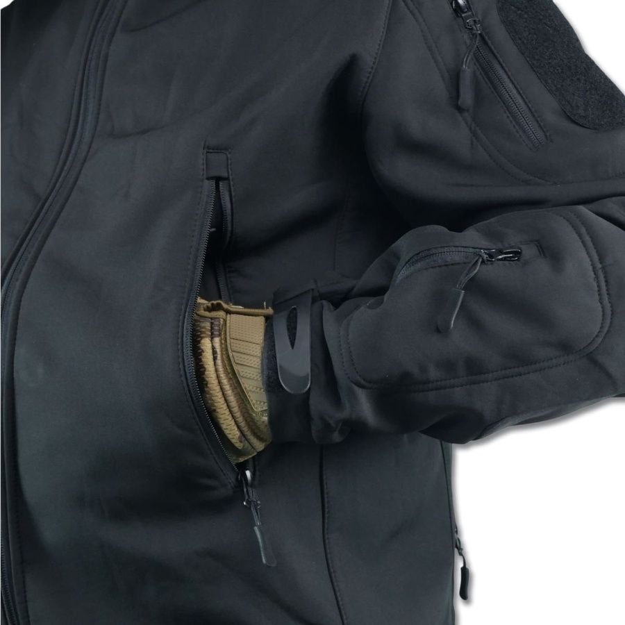 Демисезонный костюм военный Softshell Tactic Demi Черный Kiborg фото